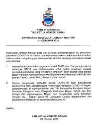 Ucapan amanat yang disampaikan oleh yb datuk seri panglima sr. Kerajaan Sabah Peruntuk Rm50 Juta Kekang Penularan Covid 19 Sabah Post