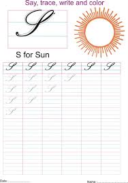 Maybe you would like to learn more about one of these? Cursive Captial Letter S Worksheet