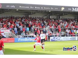 Morecambe fc, morecambe, united kingdom. Globe Arena Home To Morecambe Football Ground Map