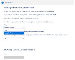 Why don't you let us know. On Boarding A New Solution On To Sap App Center