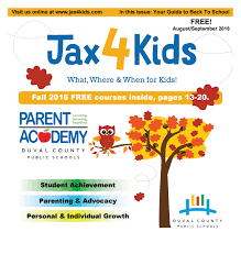 Jax4kids August September 2016 By Jax4kids Issuu