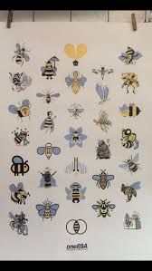 Bdzholi Bee Art Bumble Bee Tattoo Box Art