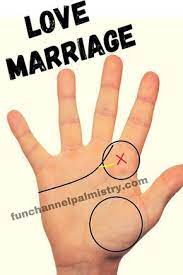 The Article Explains Some Of The Love Marriage Signs Or Indications Found On The Person S Hand And Its Various Marriage Signs Palm Reading Love Line Palmistry