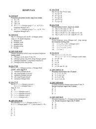 Himpunan bilangan cacah yang kurang dari 1 = {0} bukan himpunan kosong karena mempunyai anggota yaitu 0 b. Himpunan Pdf