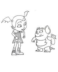 Puppy dog pals is about bingo and rolly, two pug puppy brothers who have fun traveling around their neighborhood and the world when their owner bob leaves home. Vampirina Coloring Pages Free Printable Coloring Pages For Kids