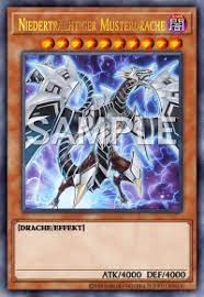 The gathering decks submitted by our users. Niedertrachtiger Musterdrache Kartendetails Yu Gi Oh Trading Card Game Kartendatenbank