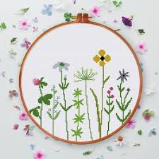 Easy cross stitch patterns flowers. Dandelion Counted Cross Stitch Wildflower Cross Stitch Pattern Wild Flower Cross Stitch Easy Cross Stitch Beginner Pdf Pattern Floral Embroidery Kits How To Kromasol Com