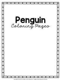 Printable penguin coloring pages sheets for kids. Free Printable Penguin Coloring Pages