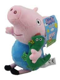 New Large George Pig With Dinosaur 12 Soft Plush Toys So Cute Gift Peppa Pig Http Www Amazon Com Dp B00hrsiln6 Ref Cm Sw Peppa Pig Plush Toys Dinosaur Toys