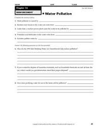 Cbse class 6 science water worksheets. Water Pollution Lesson Plans Worksheets Lesson Planet