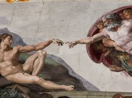 It depicts a young boy and a female doll standing in front of a glass paneled door, against which many hands are pressed. Does The Michelangelo Painting In The Westworld Finale Really Show A Brain Or Is It A Uterus The Verge