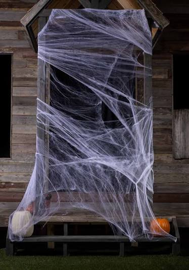 800 Square FT White Spider Web Prop