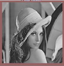 The proposed algorithm applied for lina/house.