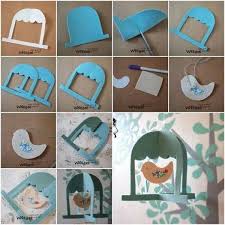 Kece Kus Kafesi Yapimi Hobinisat Felt Kids Felt Birds Bird Mobile