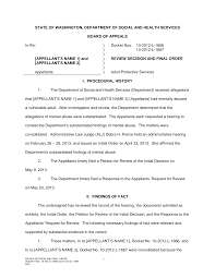 _STATE OF WASHINGTON, DEPARTMENT OF SOCIAL AND HEALTH SERVICES