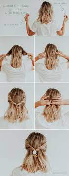 Twisted Half Pony With The Disc Hair Tie Favor Jewelry Down Hairstyles For Long Hair Medium Hair Styles Bridemaids Hairstyles