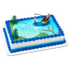 Gateau De Peche Topper Gateau D Anniversaire Du Pecheur Etsy