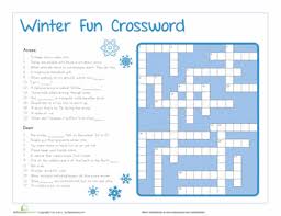 With a variety of topics, including math. Winter Crossword Puzzle Worksheet Education Com Crossword Puzzle Crossword Christmas Crossword Puzzles