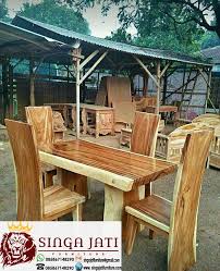 Kami juga menyediakan meja lipat portable untuk belajar, makan, pameran, dan untuk berjualan. Jual Meja Makan Kayu Suar Kayu Trembesi Solid Utuh Harga Murah