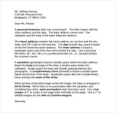 Personal Business Letter Format Awesome Sample Personal Business Letter 9 Docume In 2020 Business Letter Format Business Letter Template Business Letter Format Example