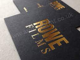 Golden foil can be print both sides. Luxury Metallic Hot Foil Printing Stamping For Business Cards And Stationery