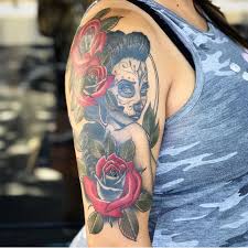 Dia de los muertos tattoo arm. Half Sleeve Tattoos For Women Sleeve Tattoos For Women Tattoos For Women Half Sleeve Tattoos For Women