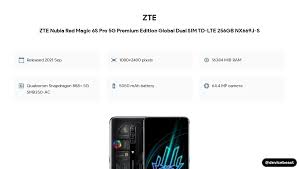 ZTE Nubia Red Magic 6S Pro 5G Premium ...