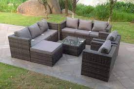 The perfect addition to your garden. 9 Seater Rattan Garden Furniture Set Deal Shop Wowcher