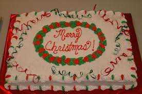 At cakeclicks.com find thousands of cakes categorized into thousands of categories. Full Sheet Christmas Cake For Church With Simple Decorations Christmas Cake Winter Cake Easy Christmas Party