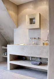 Pavimento In Microcemento Spatolato Immagini Design Bagno Piccolo Arredamento Bagno Bagni In Muratura