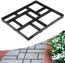 An alternative is to make and install your own concrete pavers, which requires some sort of temporary mold to hold the concrete while it cures. Amazon Com Topeakmart Concrete Mold Walk Maker Concrete Path Maker Molds Stepping Stone Concrete Pattern Paver Lawn Patio Yard Garden Diy Walkway Pavement Paving Moulds For Patio And Yard Plus Size Reusable Home