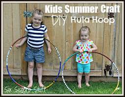 If you fall into the cannot camp, here is a project that will finally make some use. Kids Summer Craft Diy Hula Hoop