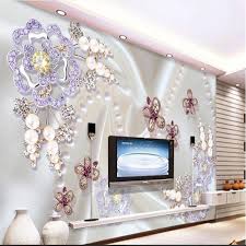 Guangzhou auuan decorative material ltd. Beibehang Tapete Grosse Wandbild Perlen Diamant Mosaik Blumen Dielianhua Tv Wand Hintergrund Wand Papier Tapete Fur Wande 3 D Paper Wallpaper Wallpaper For Wallswall Paper Wallpaper Aliexpress