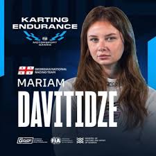 female karting racer Mariam Davitidze