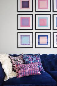 The same goes for space above a bed. Diy Color Block Wall Art Thestylesafari