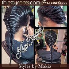 Faux hawk braids with hair rings. Fishtail Braid Hairstyles For Black Hair Fishtail Braid Hairstyles Natural Hair Styles Hair Styles