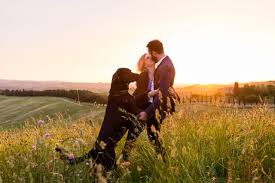 Pets enhance our lives in ways we can't always see. Couple And Pet Photoshoot In Tuscany Love Story Photo Sessions Animal Photoshoot