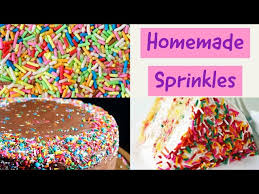 It is surprisingly easy to make homemade sprinkles, and so much fun, too! Homemade Sprinkles Recipe 2 Ingredients Cheap Easy Cake Sprinkles Eggless Sprinkles At Home Youtube