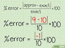 Check spelling or type a new query. How To Calculate Percentage Error 7 Steps With Pictures