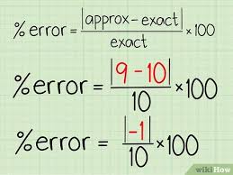 Sometimes to know the discounts change, the change in prices of products or income, percentage change formula comes in handy. How To Calculate Percentage Error 7 Steps With Pictures