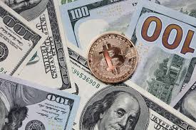 Color was added and several different security features were also added in order to make these bills harder to counterfeit. Gold Coin Bitcoin On The Background Of Hundred Dollar Bills Stock Photo C Artjazz 8974142 Stockfresh