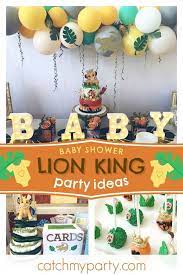 Lion King Baby Shower Little King Baby Shower Catch My Party Lion King Baby Lion King Baby Shower Lion Baby Shower