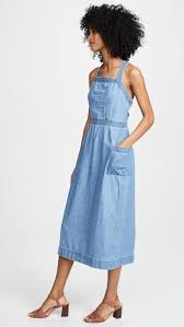 Maybe you would like to learn more about one of these? Madewell Denim Juliet Apron Dress In Blue Lyst