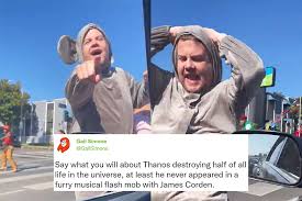 James kimberley corden obe (born 22 august 1978) is an english actor, comedian, singer, writer, producer, and television host. James Corden Blocked Traffic Dressed As A Mouse And Humped Cars