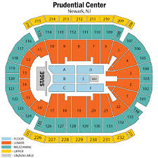 Prudential Center Newark Concert Seating Chart