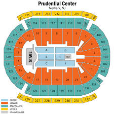 prudential center newark concert seating chart