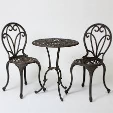 Best Selling Home Decor Thomas 3 Piece Black Frame Bistro Patio Set With Bistro Lowes Com In 2020 Bistro Patio Set Bistro Table Set Patio Dining Set
