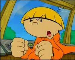 He wears an orange hoodie sweater and blue jeans. Why Does Zenitsu Look Like Number 4 From Code Name Kids Next Door Demonslayeranime