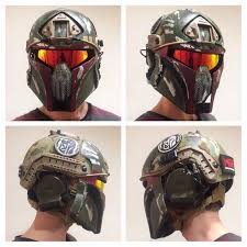 Paintball Mandalorian Fast Mask For Helmet Etsy Airsoft Helmet Tactical Helmet Paintball
