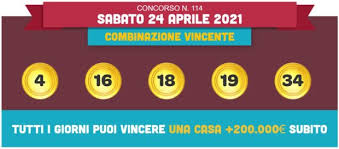 La pagina presenta le estrazioni degli ultimi sessanta giorni dato che, come per il gioco del lotto, anche per il 10elotto le vincite vengono pagate solo se la richiesta di riscossione viene inoltrata entro il 60o giorno a partire dalla data di pubblicazione dei. Estrazione Lotto 24 Aprile Superenalotto 10 E Lotto Simbolotto In Diretta